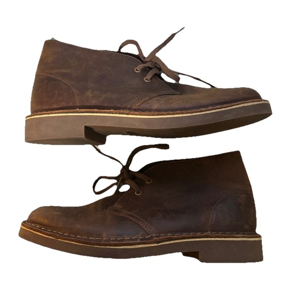 Clarks Bushacre 2 Chukka Boots – Beeswax Leather – Women's Size 8 Brown - Picture 3 of 6